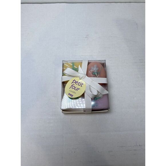 Tag Other - Boxed Petit Four Pastel Candles Spring Easter‎ Colors